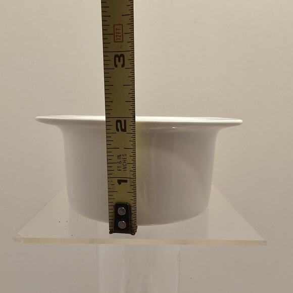 CIROA Stoneware White Set of 3 Ramekins Custard Cups Tab Handles.‎ - Picture 5 of 8